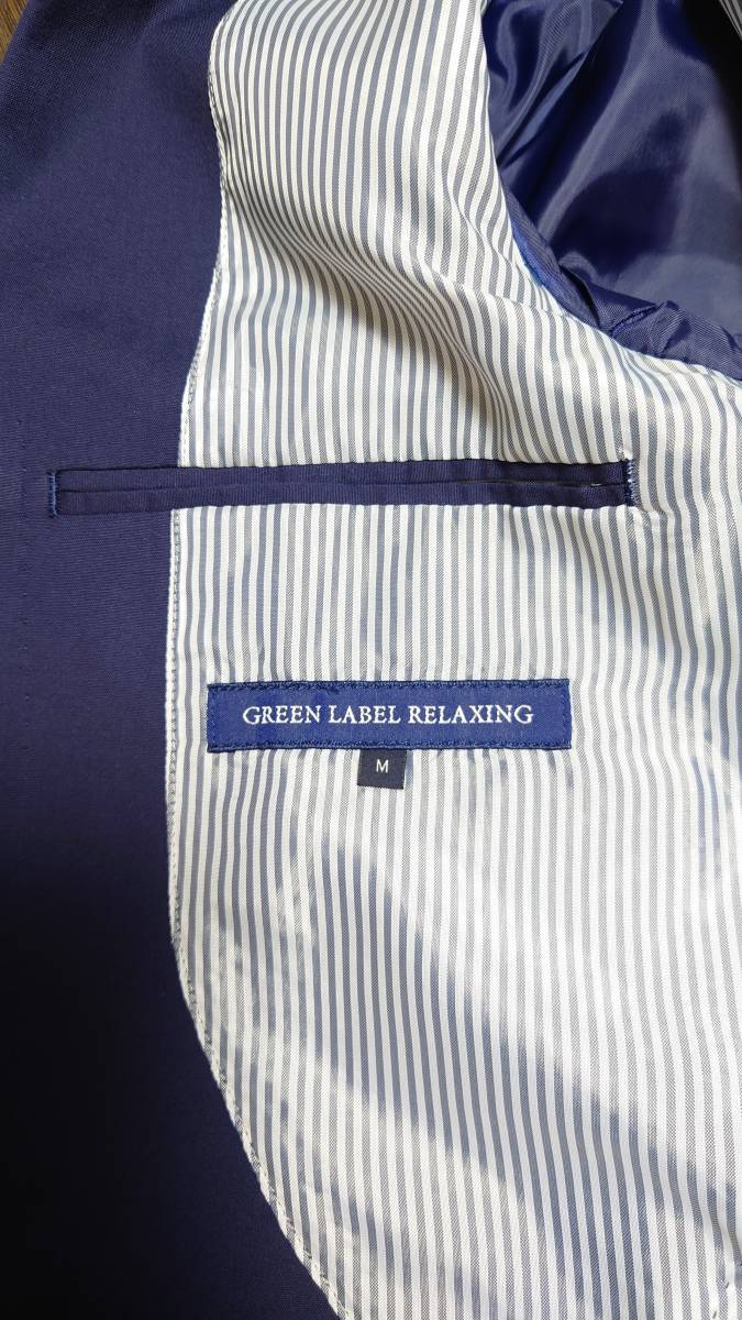 UNITED ARROWS GREEN LABEL RELAXING ユナイテッドアローズ グリーンレーベル 紺ブレザー Mサイズ 夏用 サマージャケット