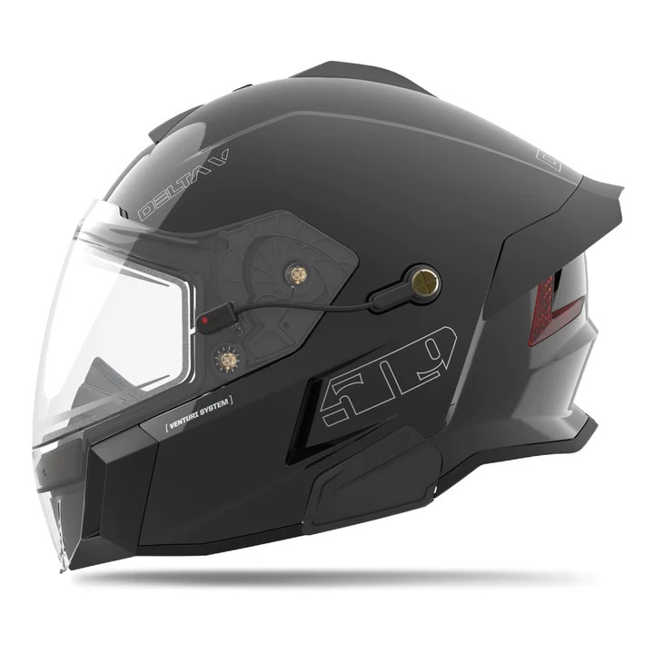 2024 509 スノーモービル ヒートシールド 電熱線 曇り止め ヘルメット DELTA V IGNITE HELMET 北米 Mサイズ 黒 Black Legacy 新品未使用