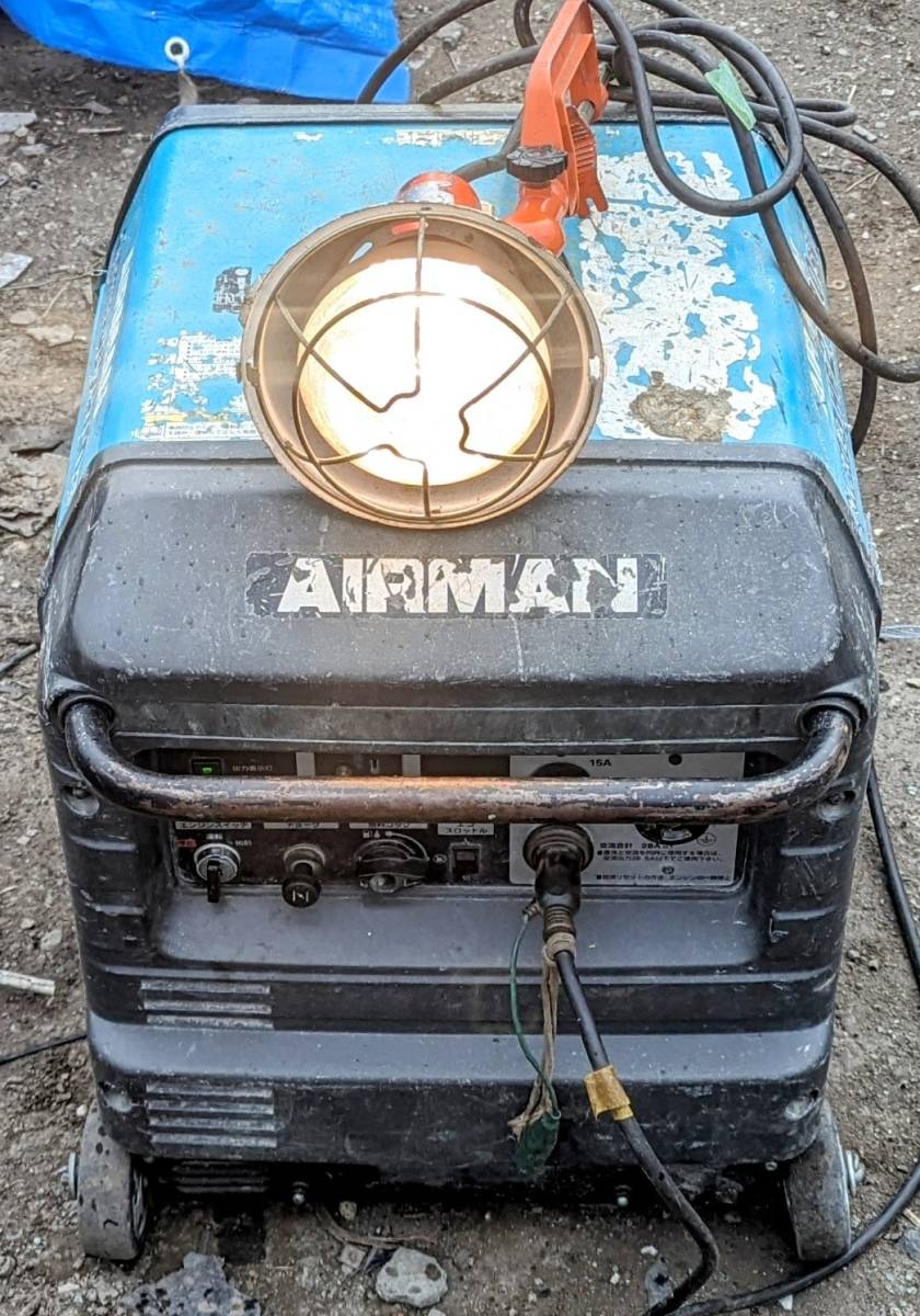 中古,AIRMAN エアーマンインバーター発電機 HP2800SV ガソリンエンジン_画像6