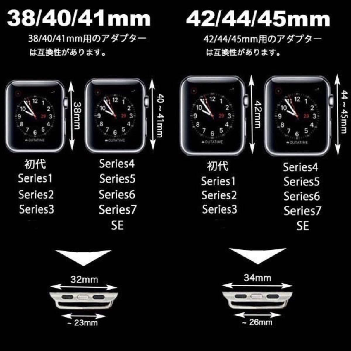 Apple Watch 45mm クリアケース＋保護シール3枚セット　お得セット！　アップルウォッチ　4/5/6/7/SE対応