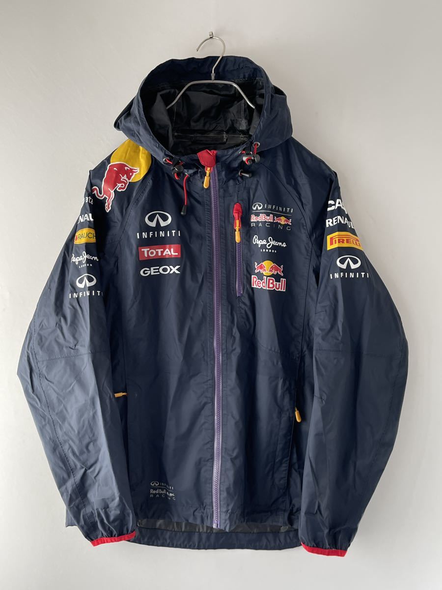 0-95 Red Bull RACING INFINITI Pepe Jeans LONDON 3D フルジップ コーティング パーカー サイズ M-L 実寸参照_画像2