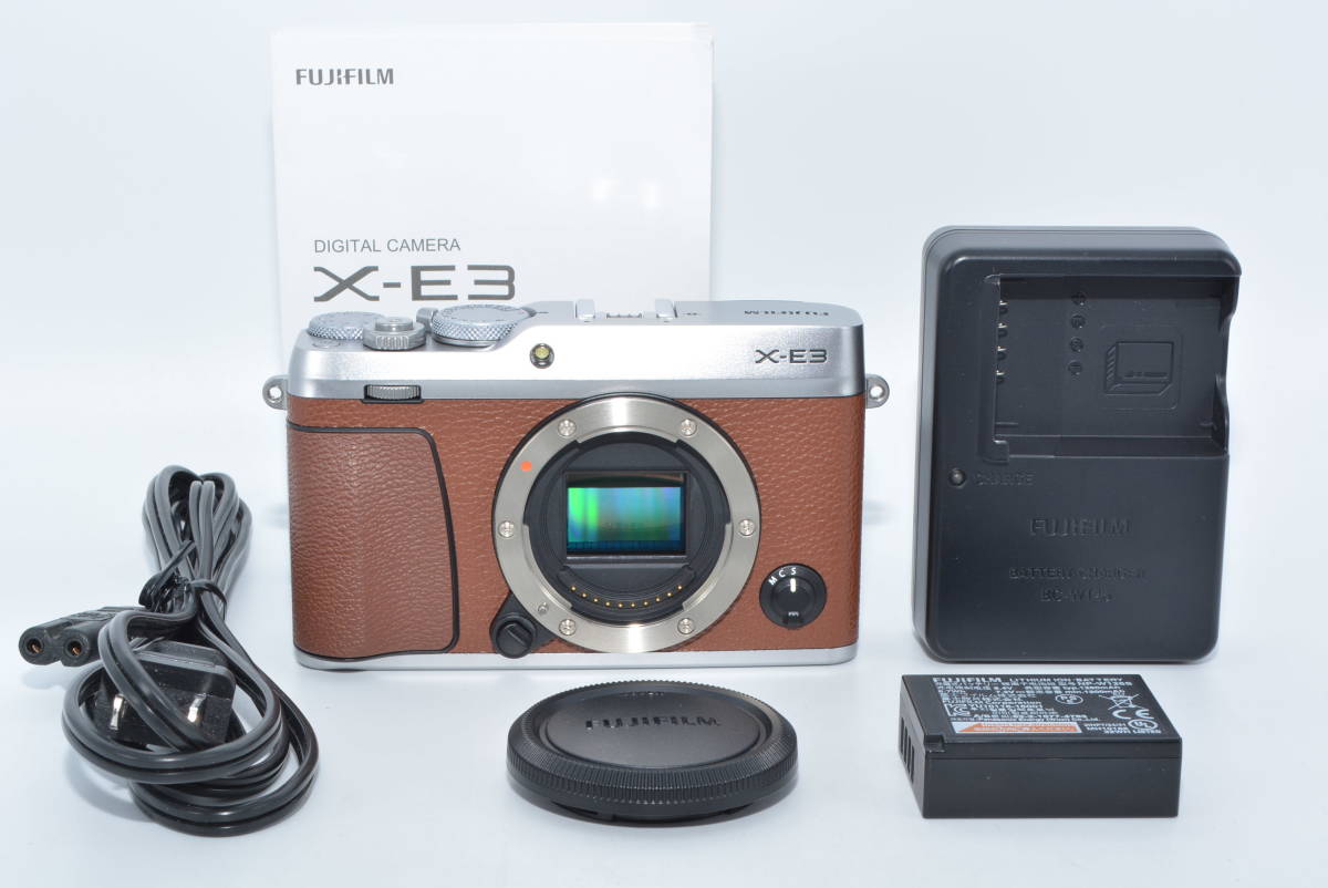 【レア品】 FUJIFILM ミラーレス一眼カメラ X-E3 brown ブラウン　#6622