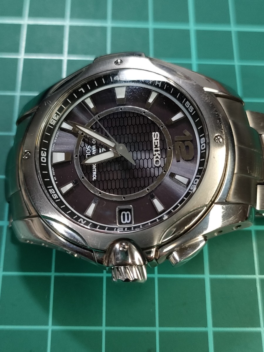 比較的状態良好 稼働品 SEIKO イグニッション 定価63,000円 電波ソーラー腕時計 SBHS003 メンズ腕時計_画像5