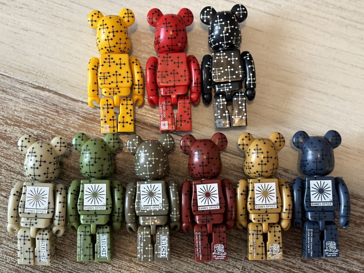 イームズ/EAMES ベアブリック/BE@RBRICK 100% 9種セット(メディコムトイ・フィギュア)_画像7