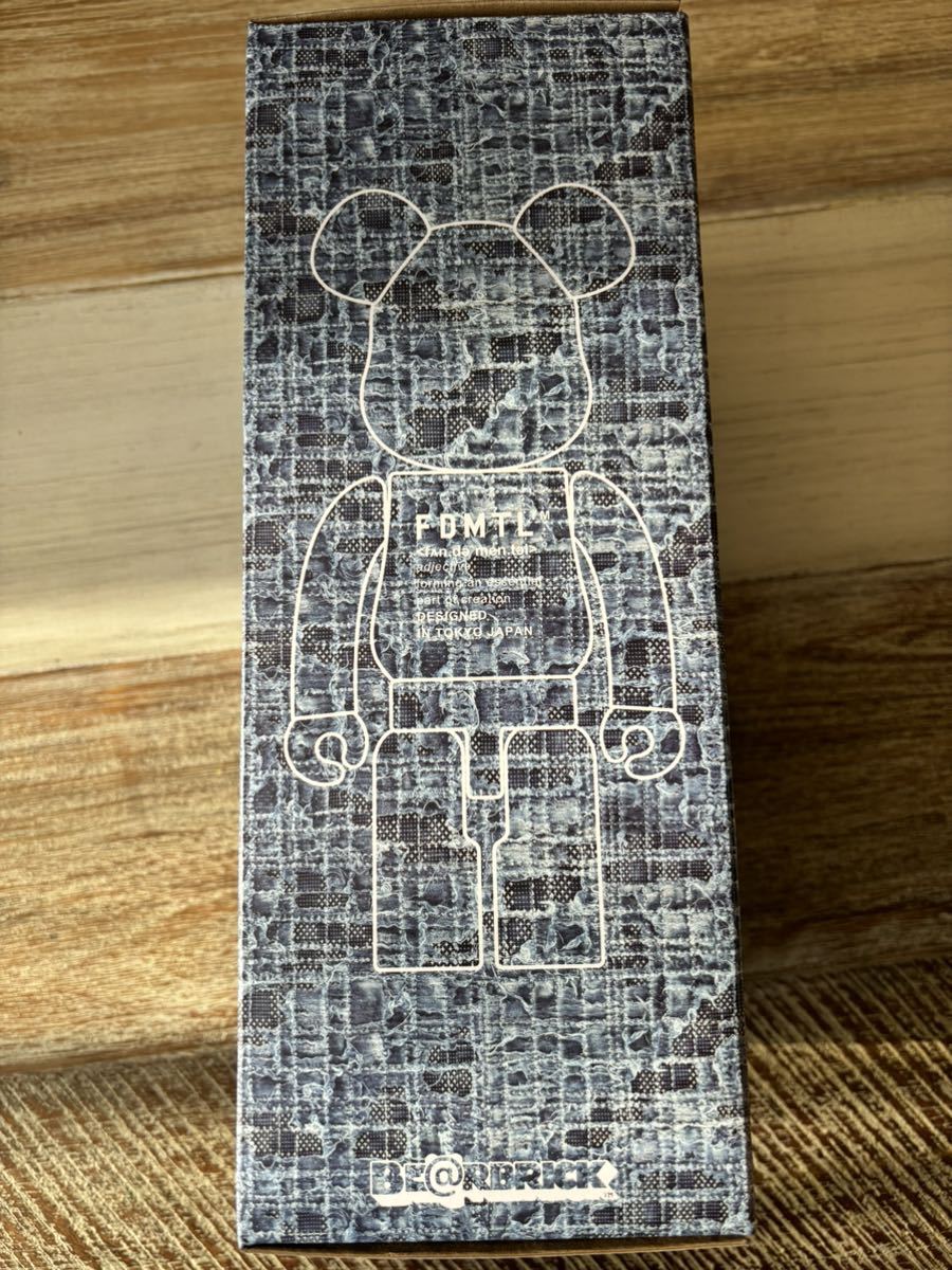 FDMTL BORO生地柄 ベアブリック/BE@RBRICK 400%(メディコムトイ FDMTL BORO生地柄 ベアブリック/BE@RBRICK 400%(メディコムトイ