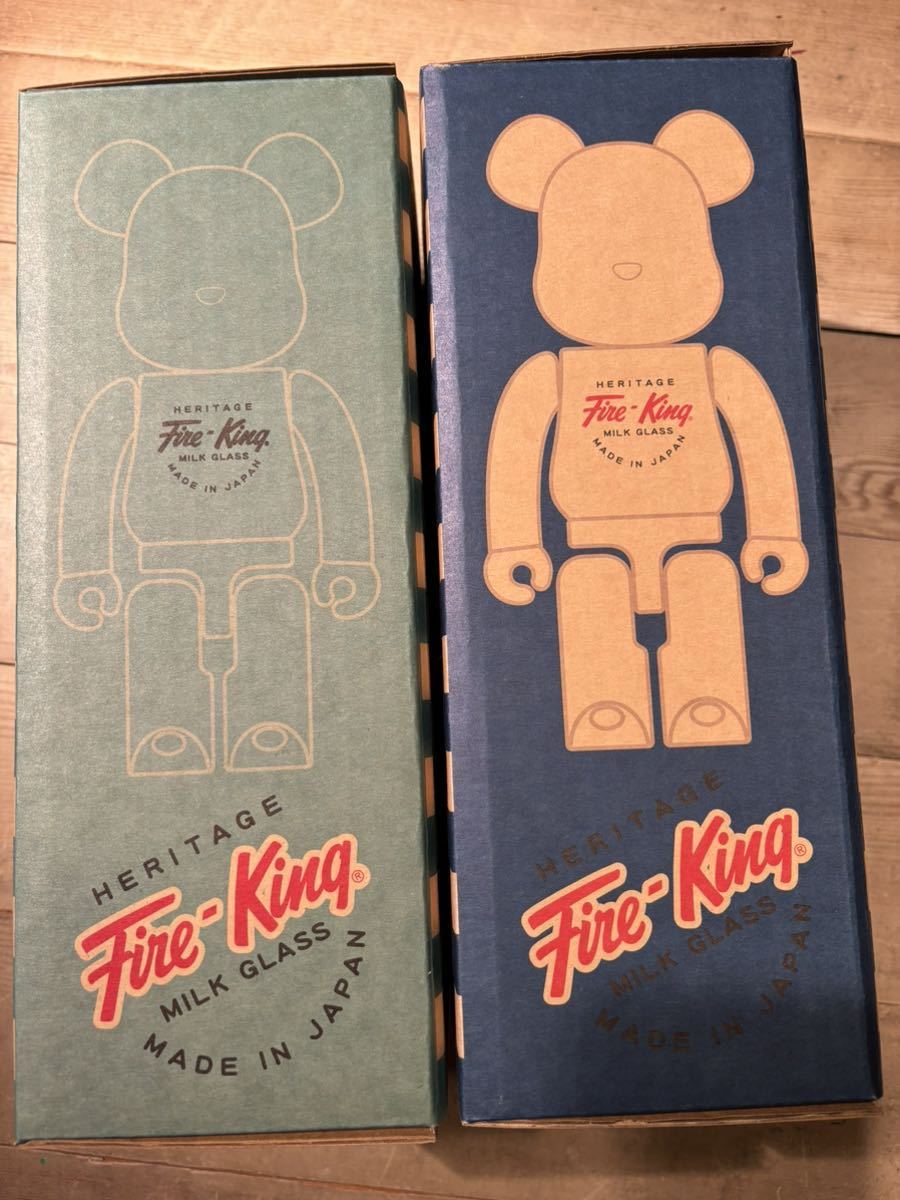 ファイヤーキング/Fire-King WHITE / JADE-ITE ベアブリック/BE ファイヤーキング/Fire-King WHITE / JADE-ITE ベアブリック/BE