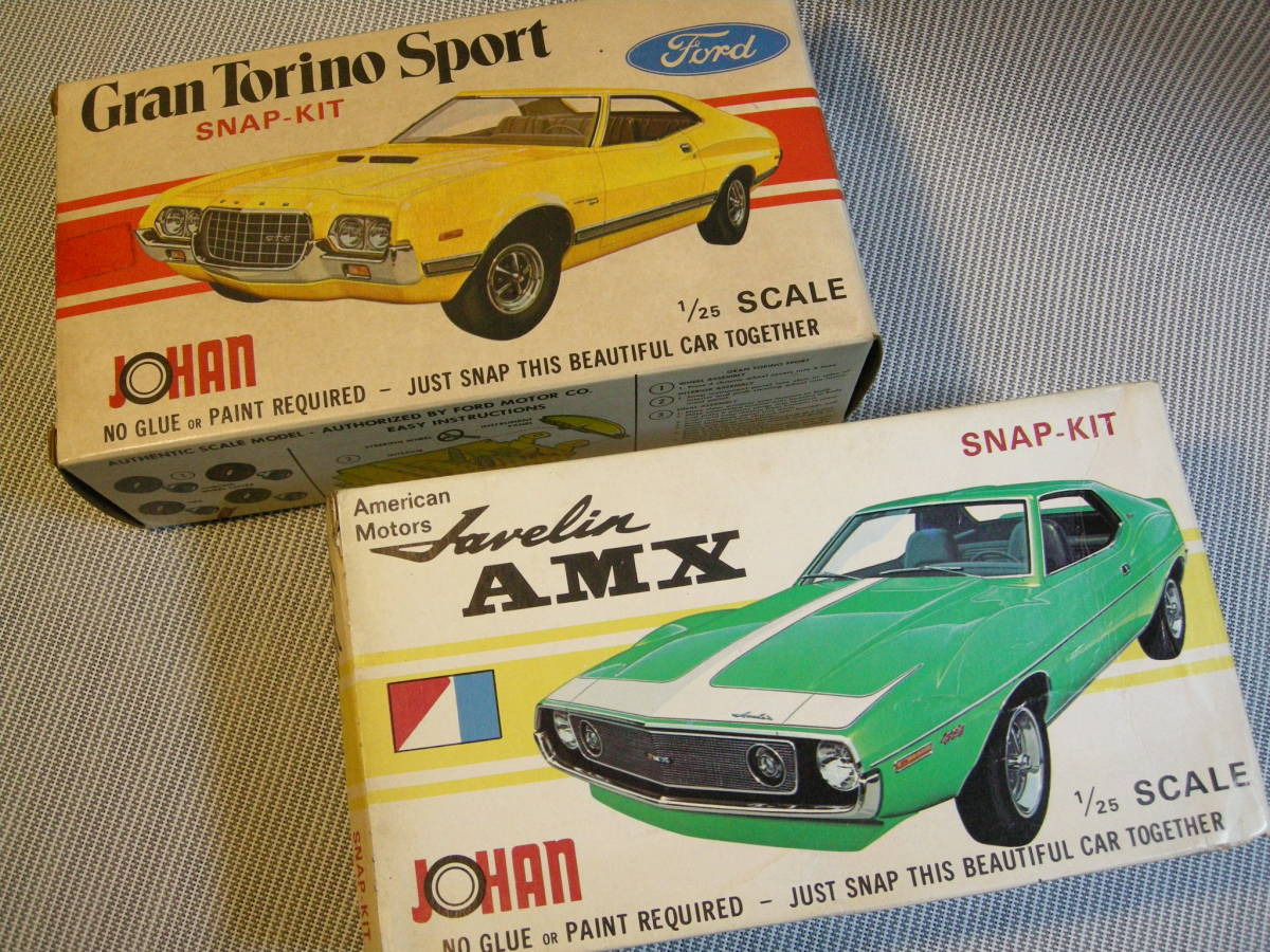 1/25 JOHAN Gran Torino Sport / Javelin AMX (Snap-Kit)　2キットまとめて_画像1