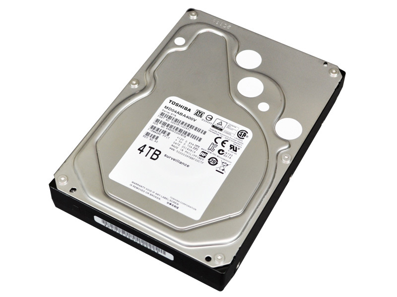 【中古パーツ】3.5 SATA 4TB 1台 正常 TOSHIBA DT02ABA400V 使用時間4286H ■ HDD4296_画像1