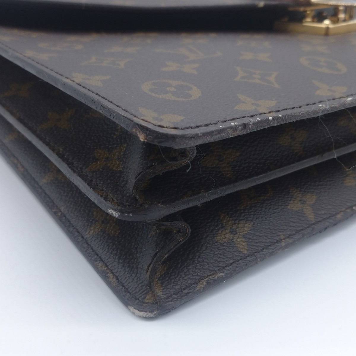 【1円～】LOUIS VUITTON ブリーフケース セカンドバッグ モノグラム セルヴィエット・コンセイエ_画像6