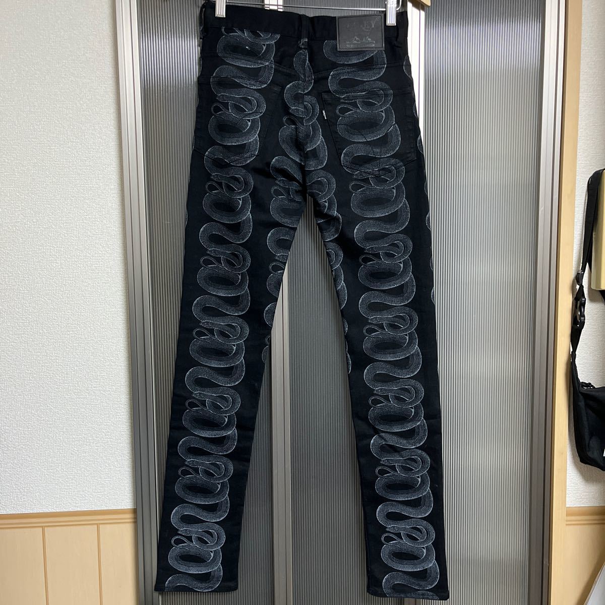 HYSTERIC GLAMOUR ヒステリックグラマー SNAKE LOOP SKINNY DENIM PANTS size 25_画像4