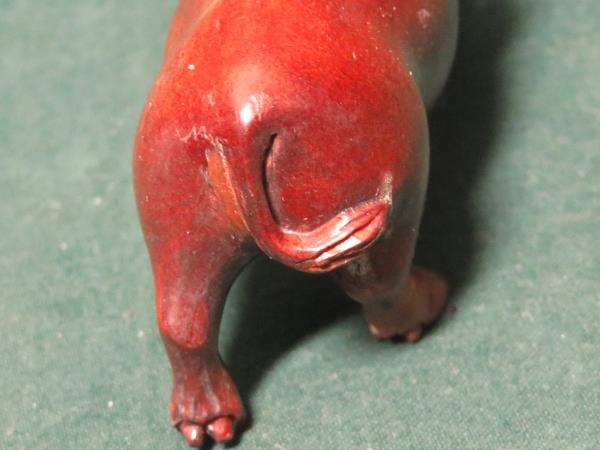 根付　亥　在銘　干支　猪　イノシシ　彫刻　置物　NETUKE　古美術　時代物　日本　骨董_画像4