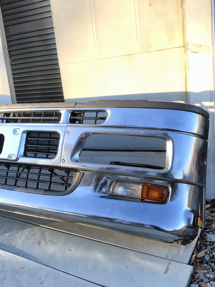  beautiful goods original Giga Isuzu Isuzu plating front bumper plating front bumper bumper rare goods retro deco truck Rei758