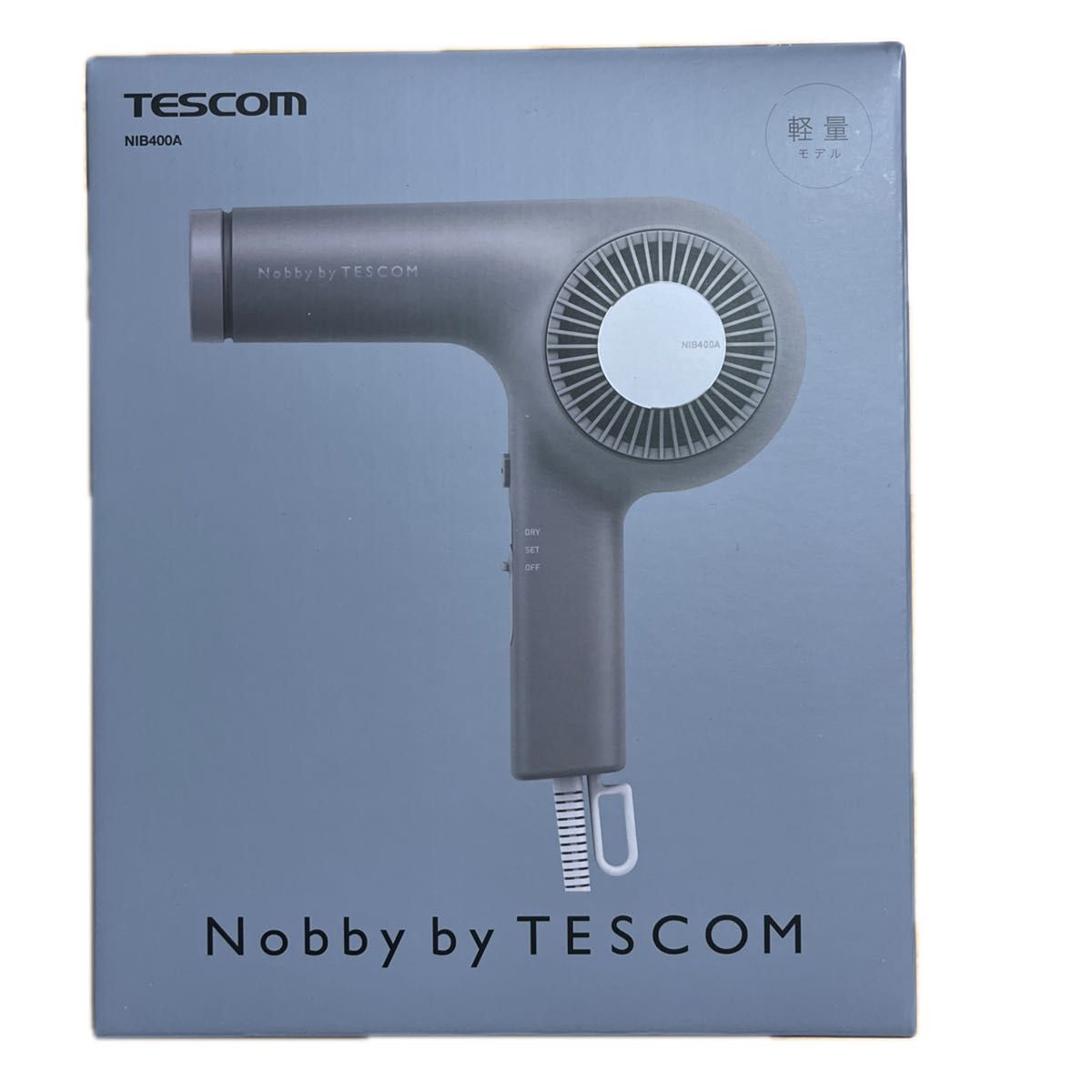 【新品未使用】 TESCOM  プロフェッショナル プロテクトイオン ヘアードライヤー　NIB400A グレー