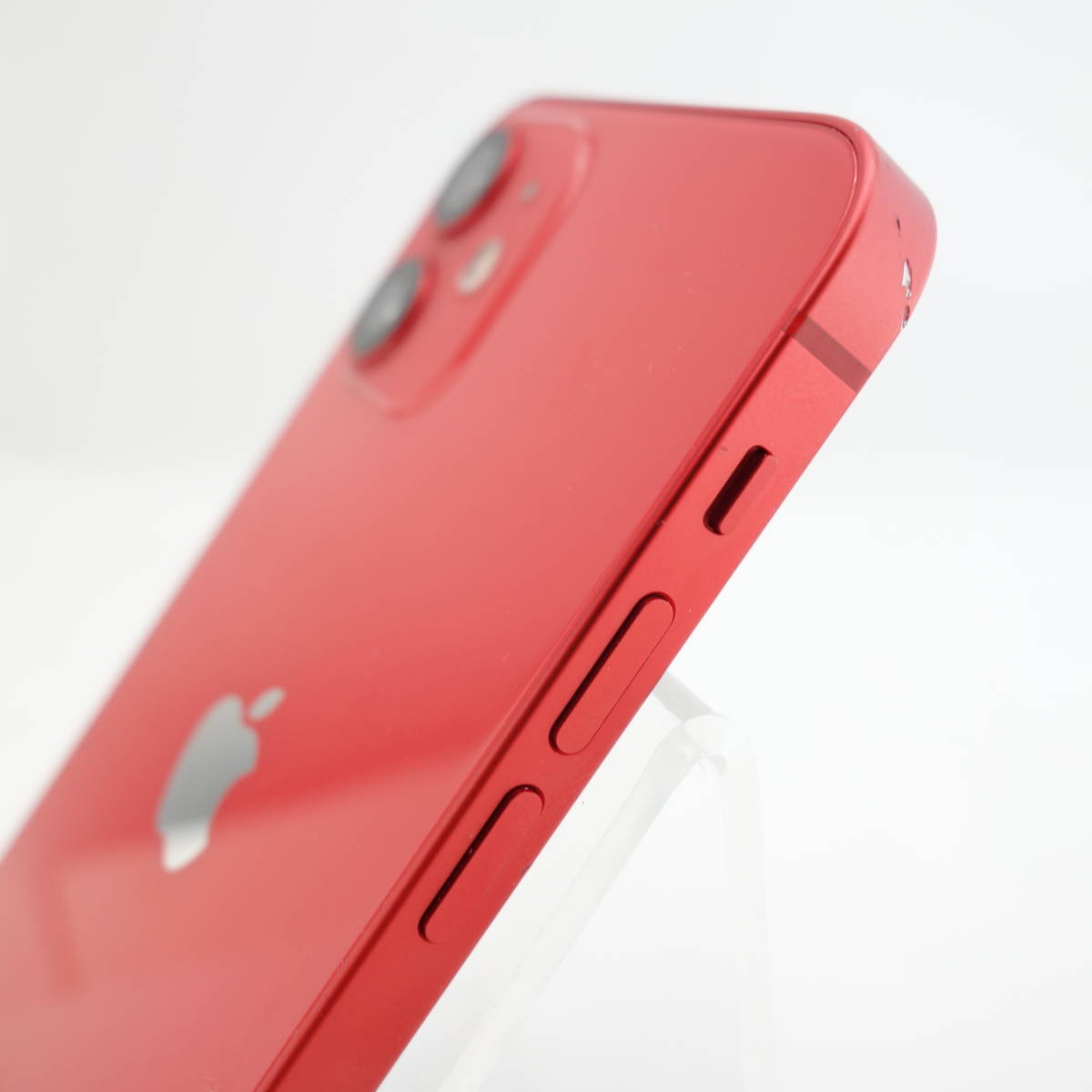 【ジャンク】iPhone12mini 128GB レッド au版SIMロック解除品 液晶表示不良 SIMカード読み込み不良 部品取り用_画像3