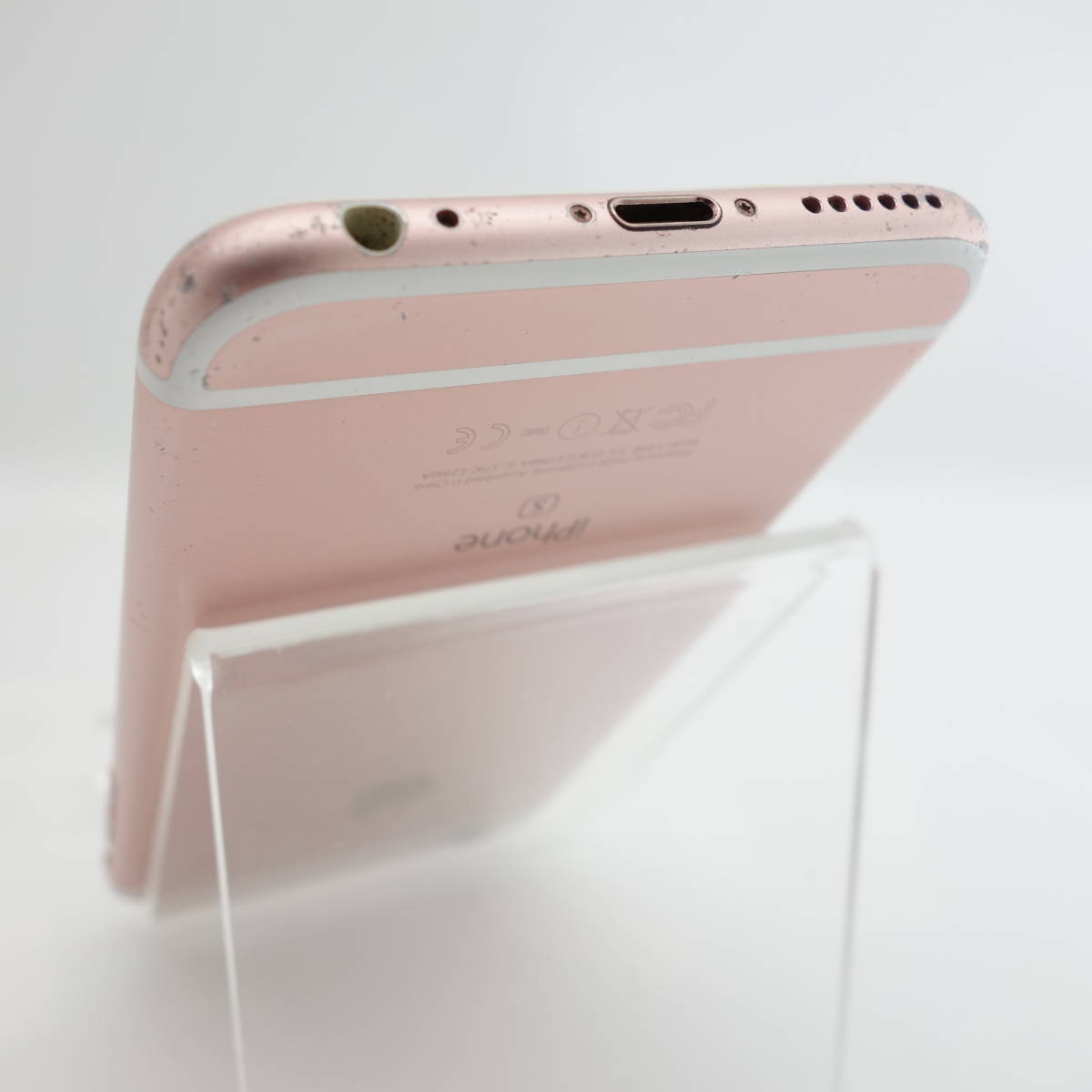 【ジャンク】iPhone6S 128GB ローズゴールド ワイモバイル版SIMロック解除品 画面割れ カメラ割れ 部品取り用_画像7