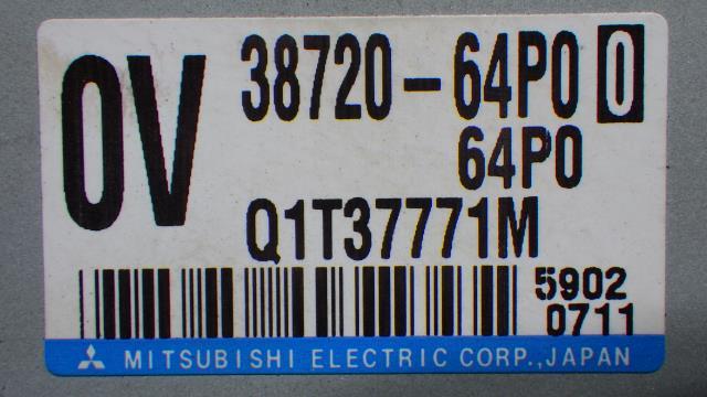 エブリィ HBD-DA17V パワステコンピュータ- 38720-64P00 中古_画像3