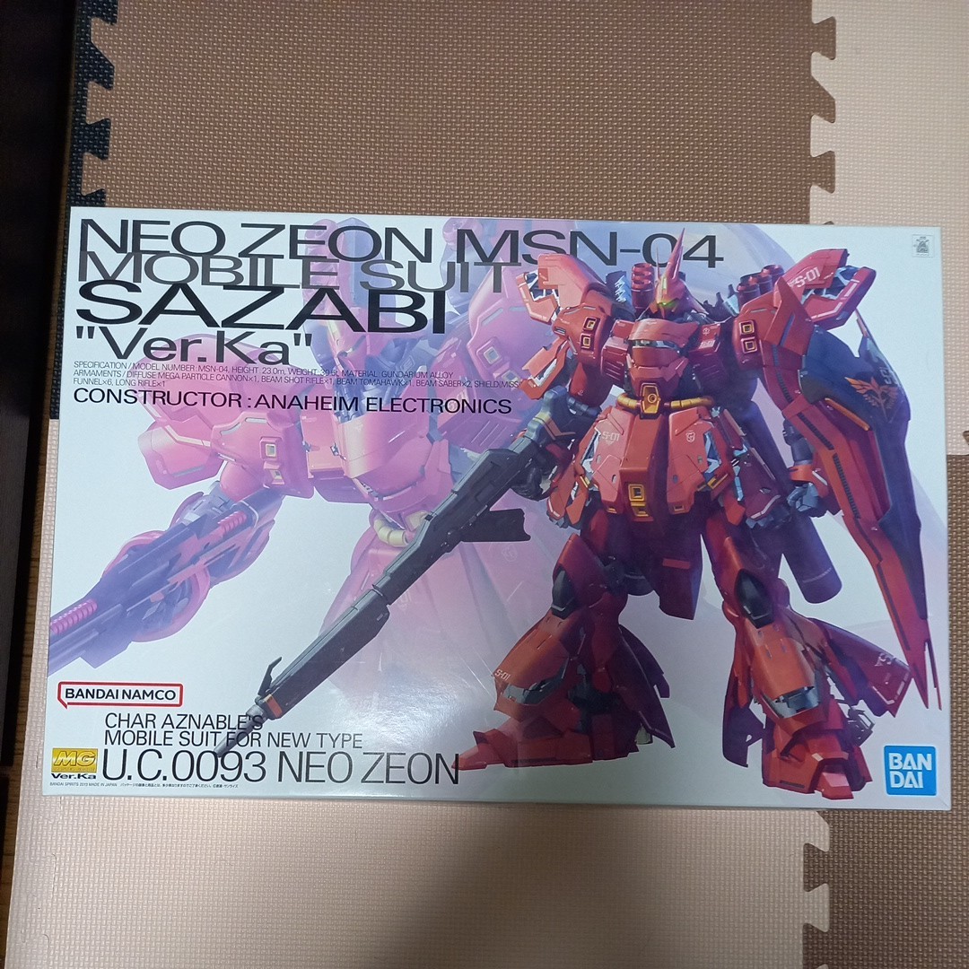 新品未開封 未組立 MG 1/100 MSN-04 サザビー Ver.ka 機動戦士ガンダム 逆襲のシャア バンダイ ガンプラ_画像1