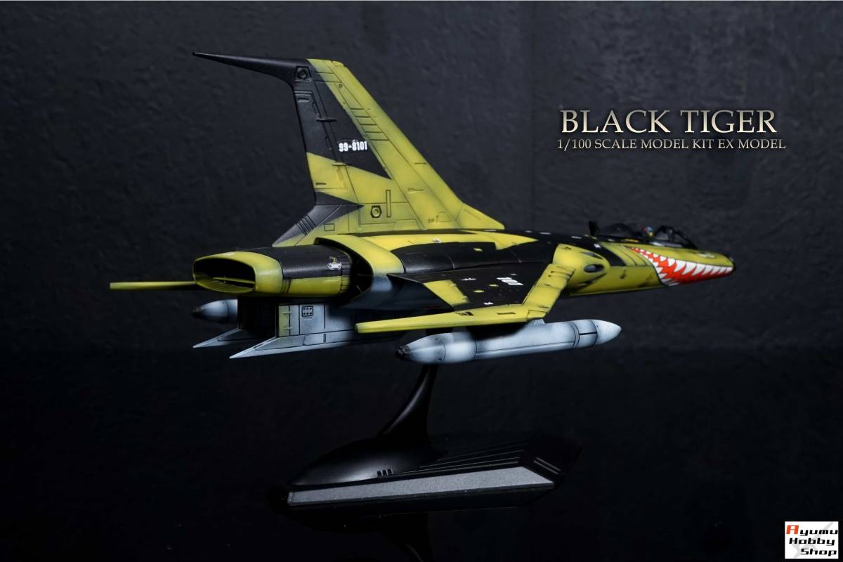 1/100 Black Tiger ( flight form )① EX model # Uchu Senkan Yamato #BLACK TIGER painting / final product 