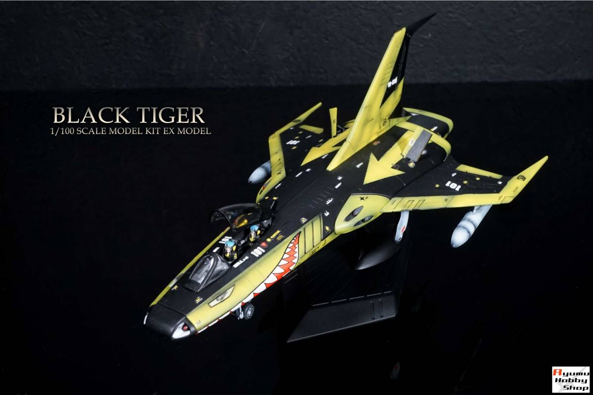1/100 Black Tiger ( put on land form )② EX model # Uchu Senkan Yamato #BLACK TIGER painting / final product 