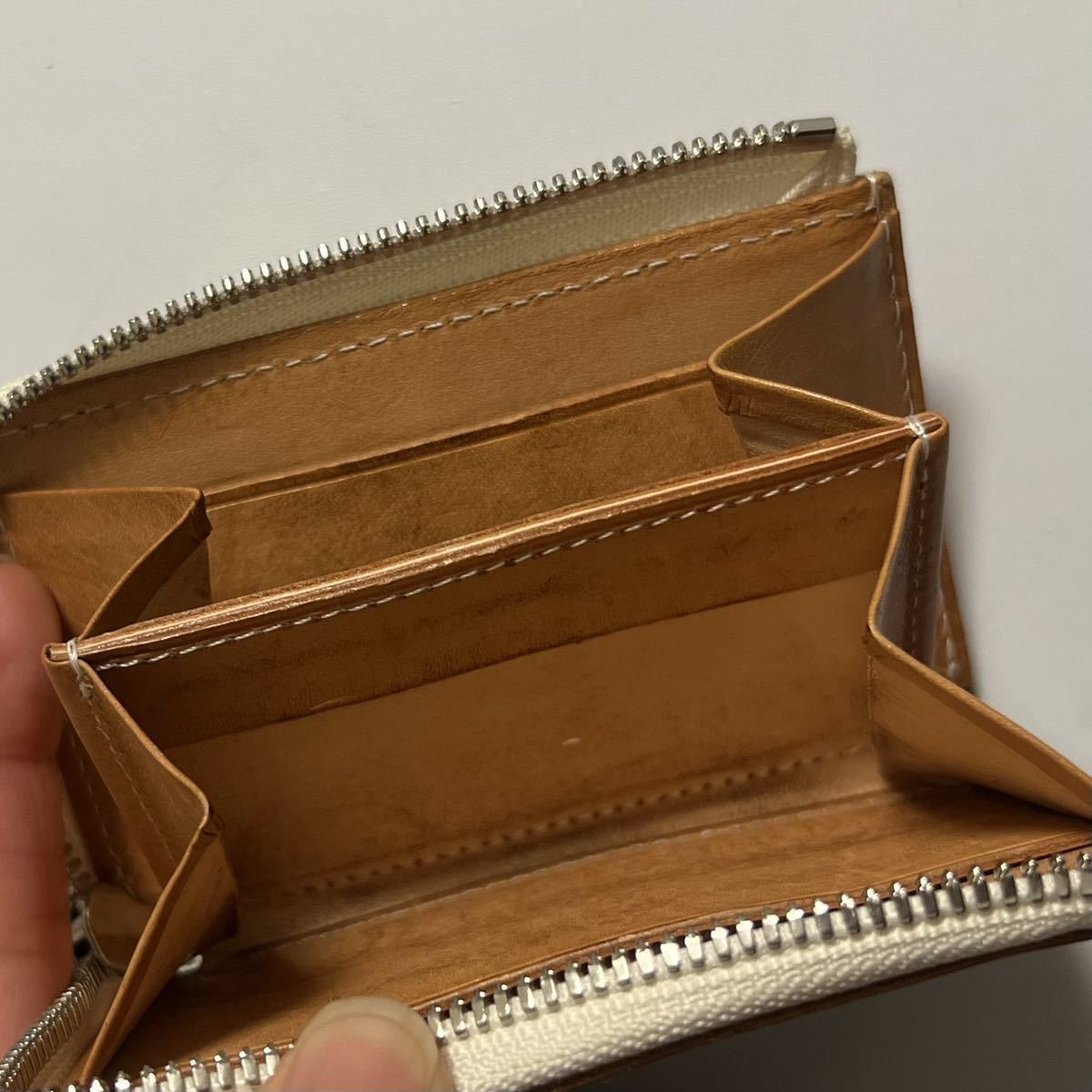 Hender Scheme エンダースキーマ mini purse レザー コインケース キャメル系 di-rc-mpr ラウンドジップ 牛革 ミニパース ユニセックスの画像5