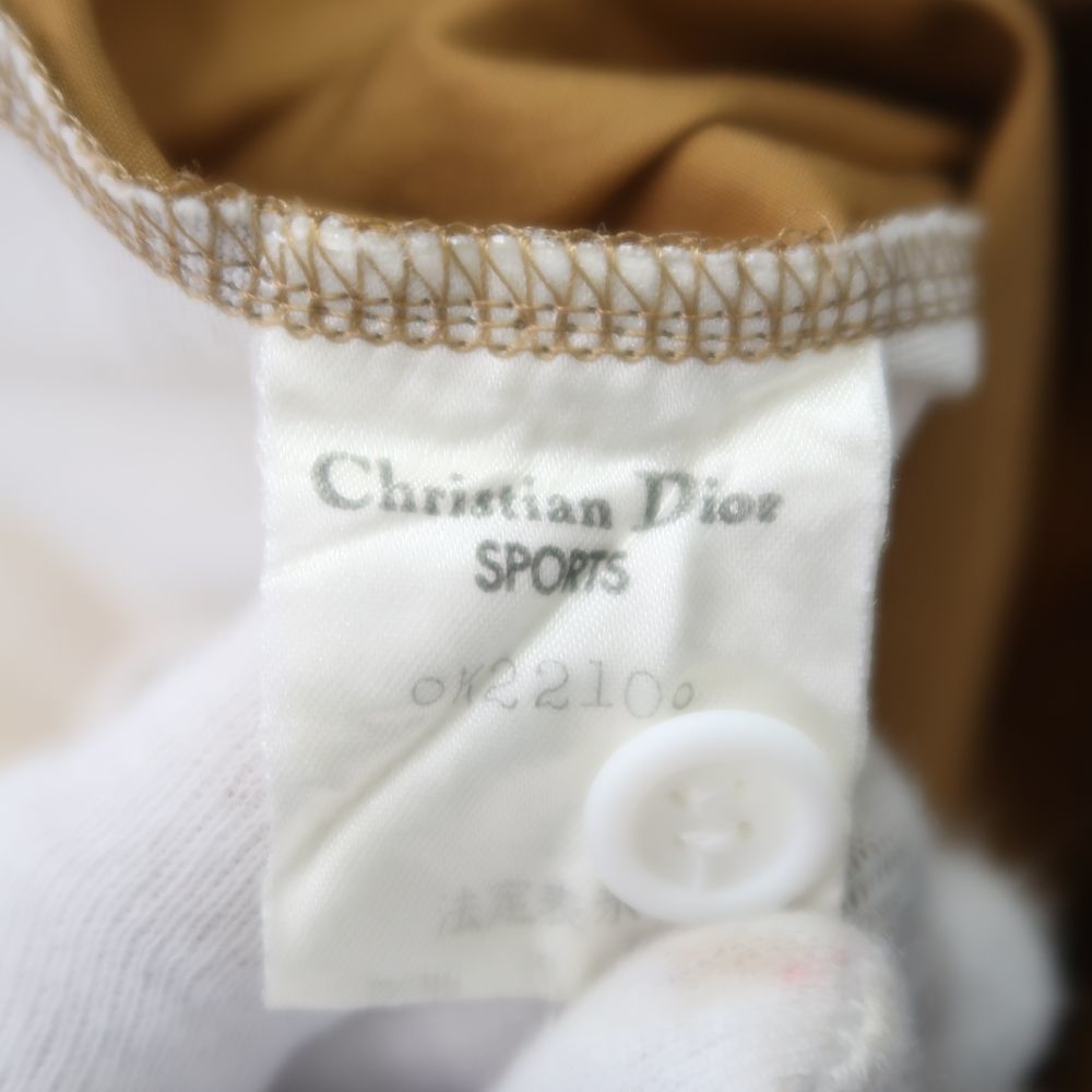 美品 Christian Dior ディオール ポロシャツ M 綿 スポーツ 長袖 レディース AN607A24_画像4