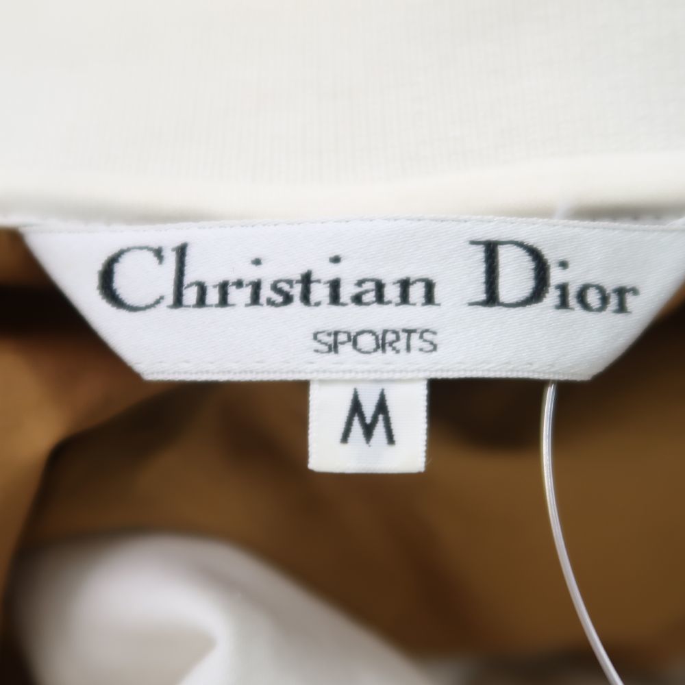 美品 Christian Dior ディオール ポロシャツ M 綿 スポーツ 長袖 レディース AN607A24_画像3