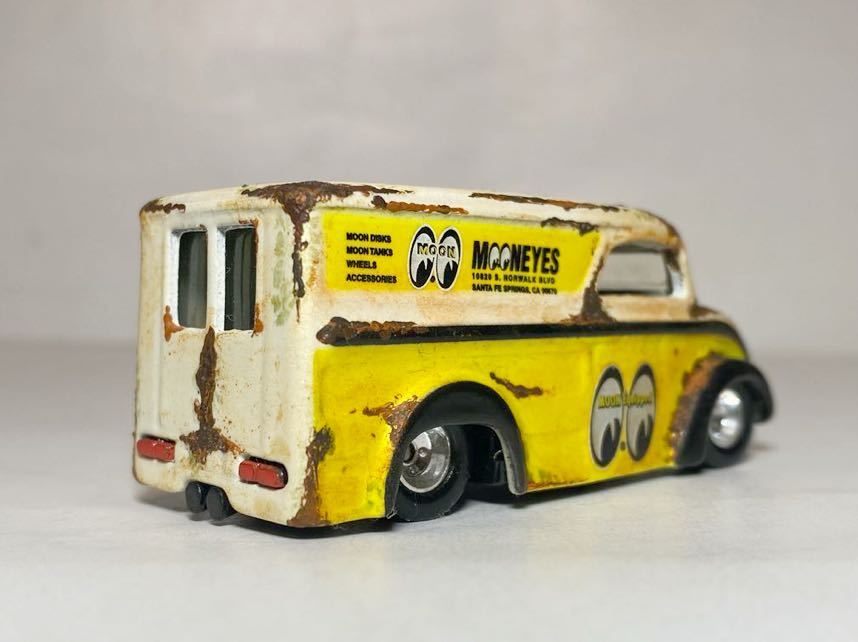 Hot Wheels 1/64 Special Delivery Milk Truck Mooneyes ラット カスタム品 スペシャルデリバリー ミルクトラック ムーンアイズの画像3