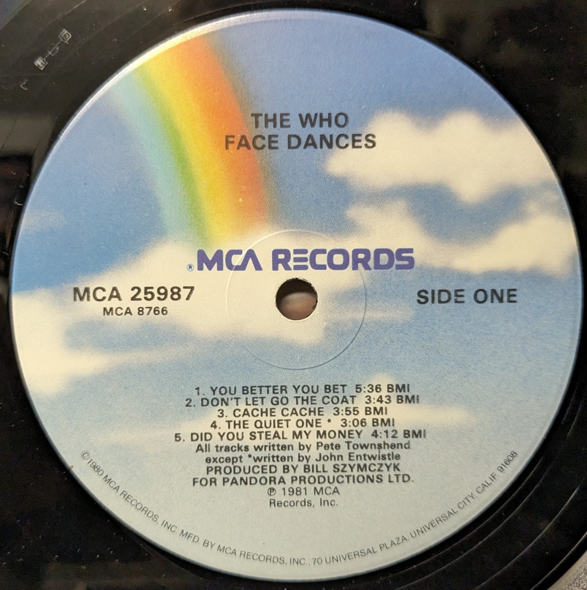 ◎特選◎THE WHO/FACE DANCES1981'USA MCA_画像3