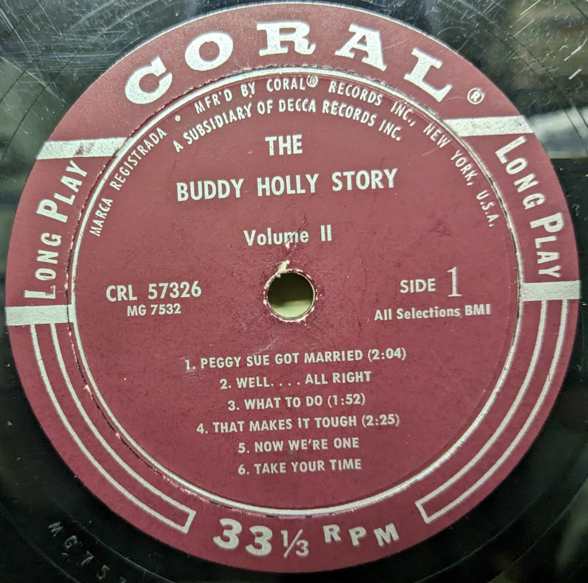 ☆BUDDY HOLLY/THE BUDDY HOLLY STORY VOL.II 1960'USA CORAL_画像3