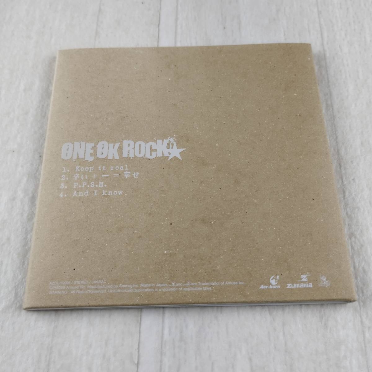 1MC8 CD ONE OK ROCK Keep it real ワンオクロック ワンオク 紙ジャケット 帯付_画像2