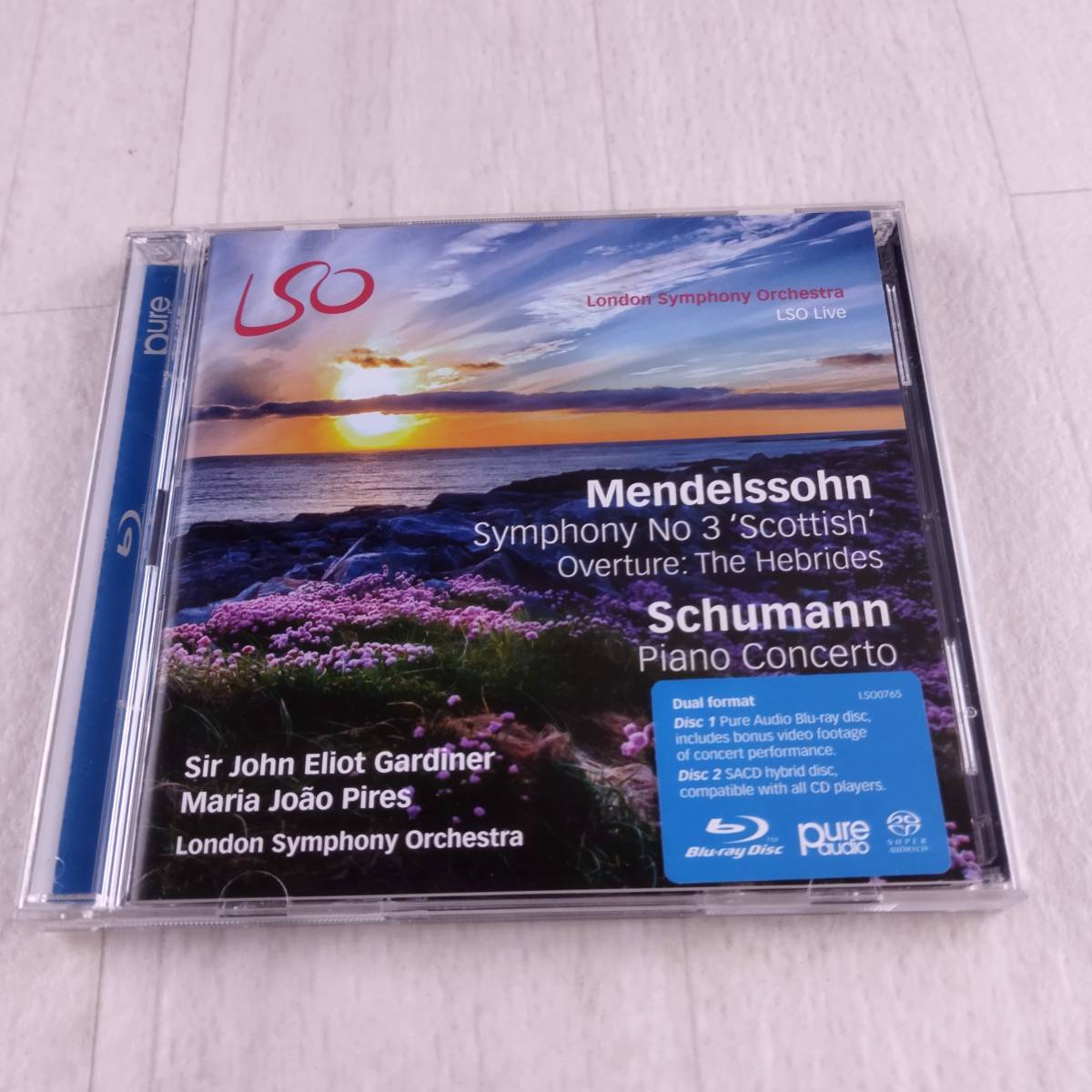 1MC9 Blu-ray John Eliot Gardiner Maria Joao Pires London Symphony Orchestra Mendelssohn Symphony Scottish Overture The Hebrides_画像1