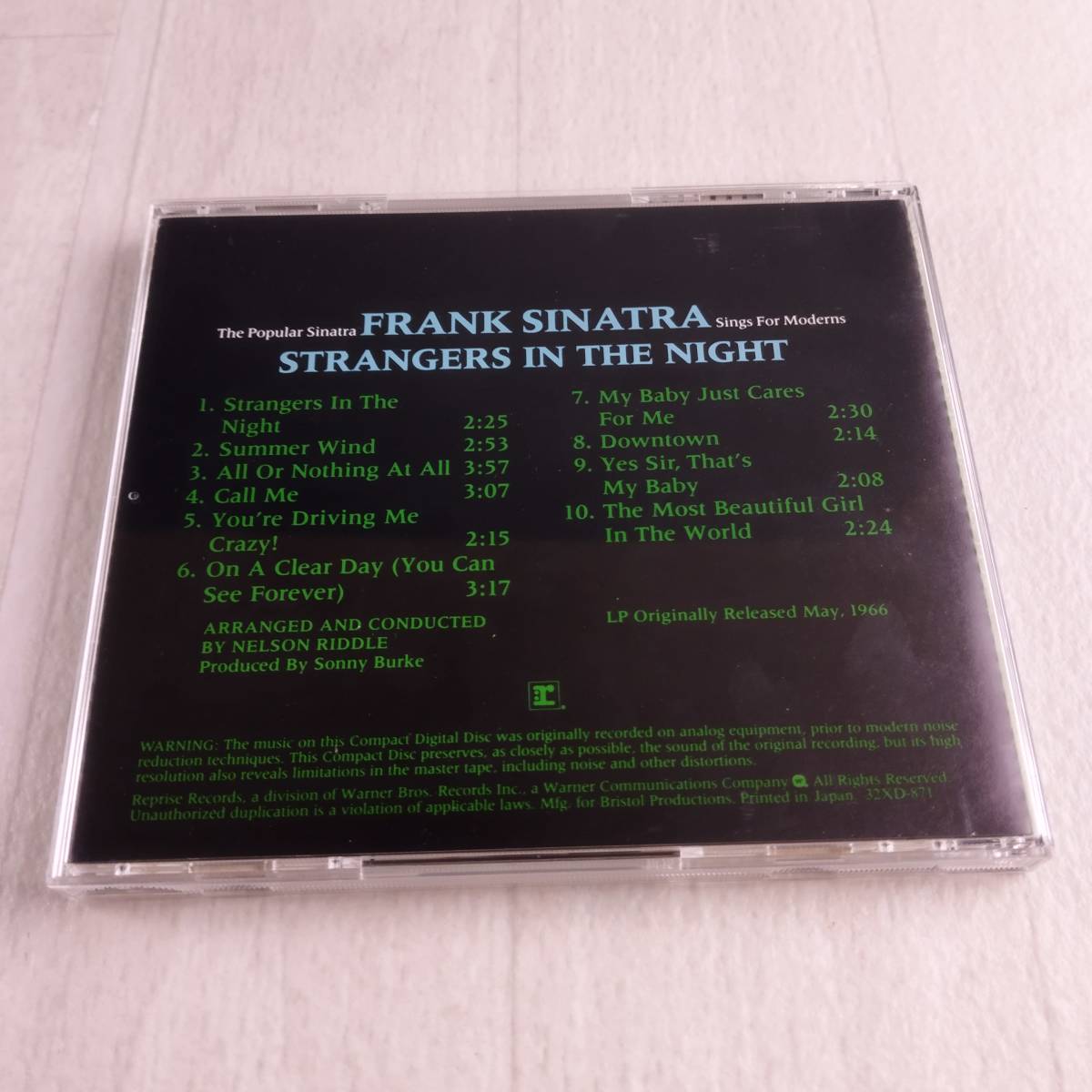 1MC9 CD フランク・シナトラ 夜のストレンジャー _画像2