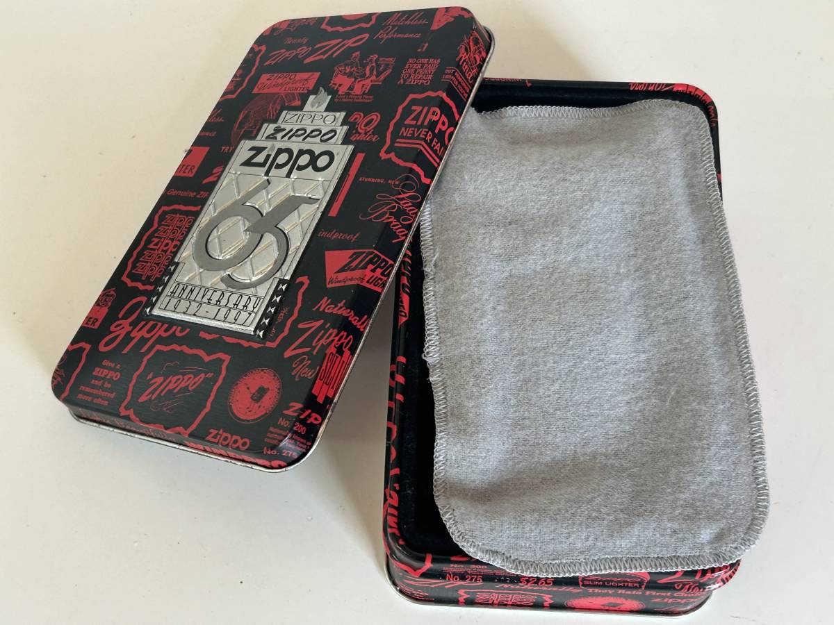 W36◆Zippo ジッポ◆オイルライター 1997 LIMITED EDITION COLLECTIBLE 65 1932-1997 ケース 缶ケース付き ビンテージ_画像9