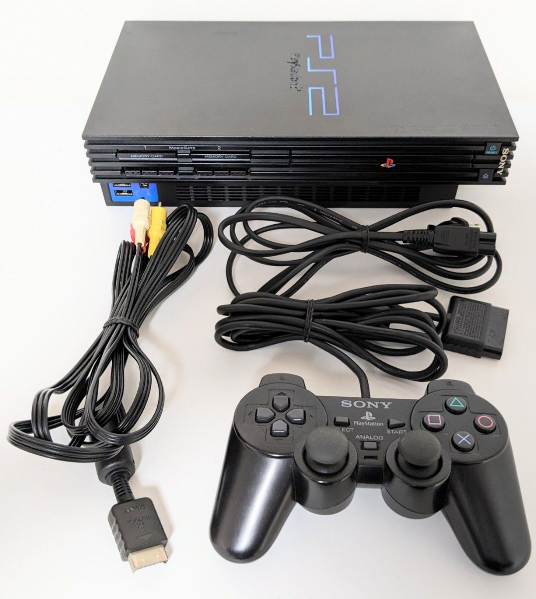 SONY ソニー プレイステーション2 PS2 プレステ2 SCPH-30000 純正ケーブル コントローラー付き ブラック
