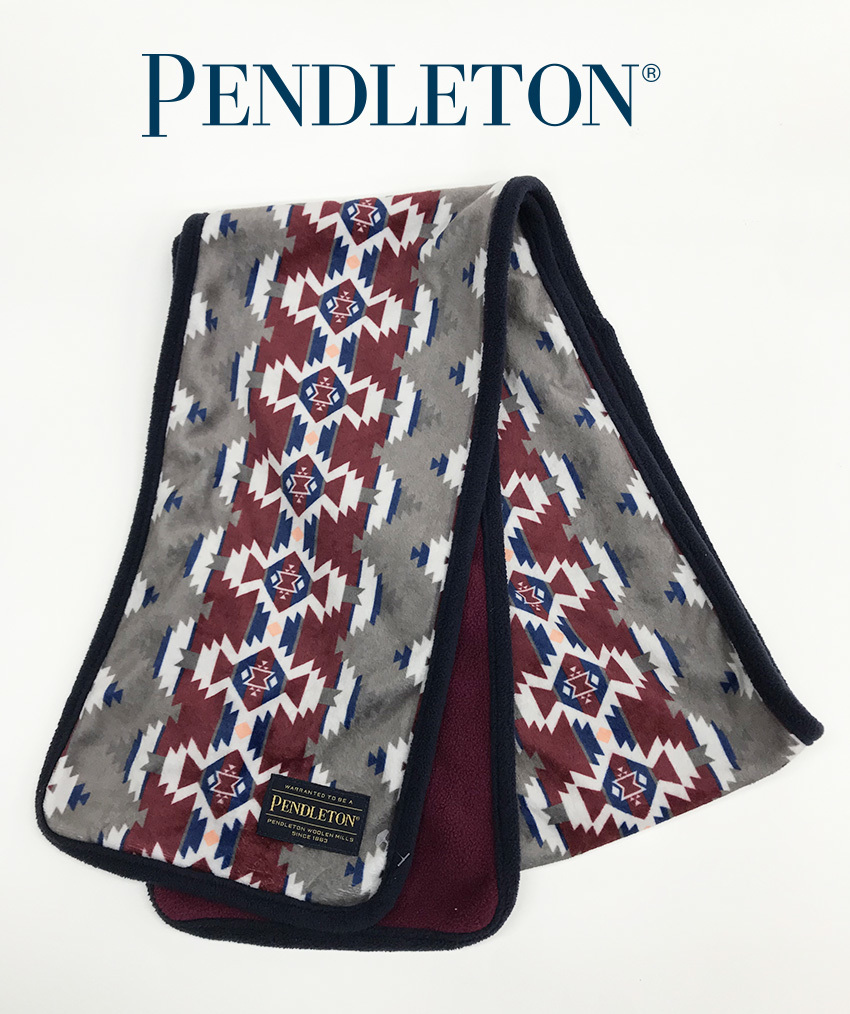 新品訳あり/展示品/PENDLETONペンドルトンアメリカンネイティブマフラーフリース中判ユニセックス■在庫限り■_画像1