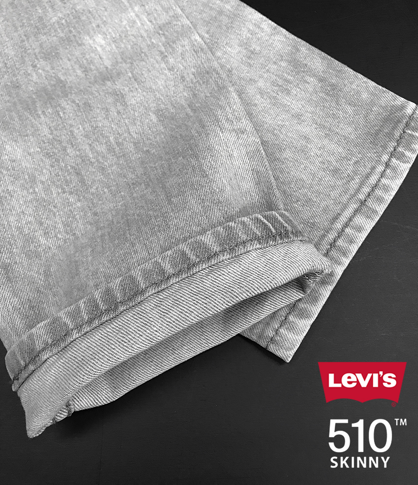 新品タグ付き/少量入荷■Levi'sリーバイス■510 SKINNY スキニー ストレッチMachine Wash GREYデニム 055101160/36■在庫限り_画像6