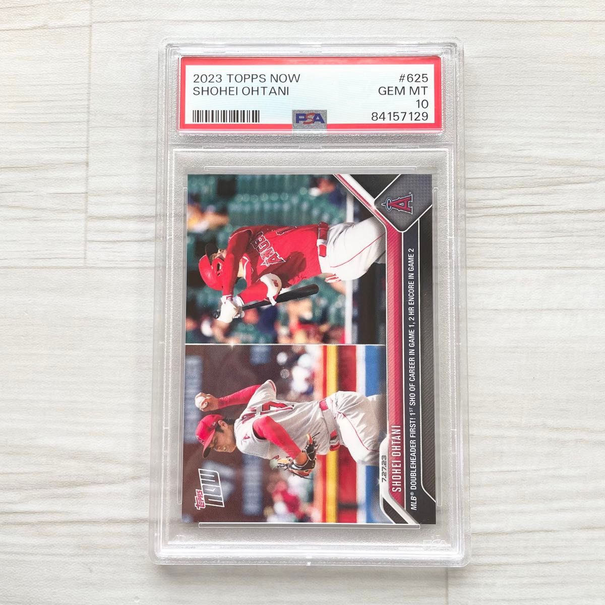 PSA10 TOPPS NOW 大谷翔平 ダブルヘッダー 完封 2HR  エンゼルス 