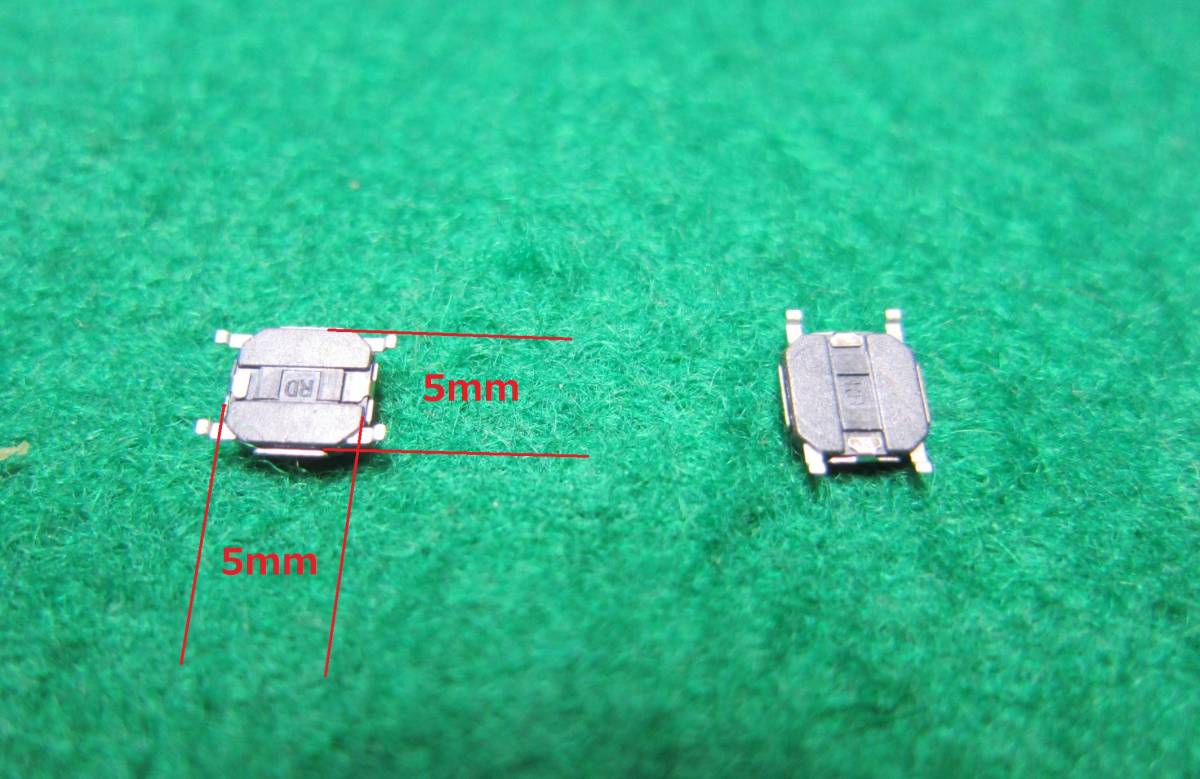  postage 63 jpy 5mm×5mm thickness 1.1mm tact switch pushed make interval on 2 piece 1 collection postage nationwide equal ordinary mai 63 jpy 