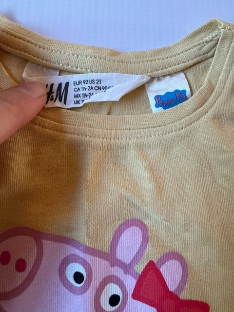H&M 長袖tシャツ　と　レギンス セット　サイズ92cm 2歳 _画像2