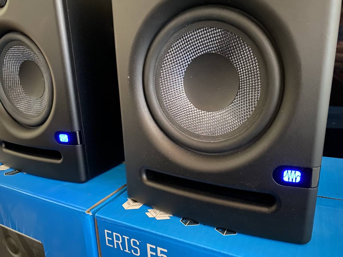 PreSonus プリソナス　ERIS E5　パワードスタジオモニター　BELDENケーブル（1508A）付き_画像4