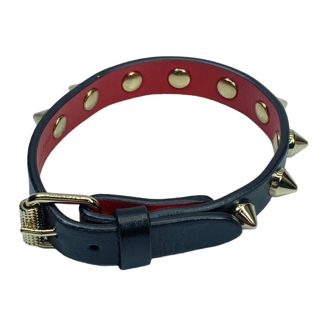 Christian Louboutin Christian Louboutin bracele bangle accessory small articles studs leather black 