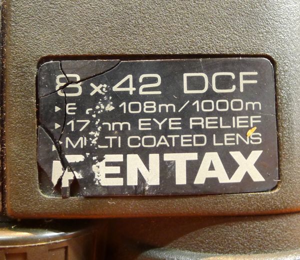 a122 PENTAX 8×42 6.2° DCF 双眼鏡 オペラグラス サイズ：約 幅12.5×高さ6.5×奥行17.7ｃｍ /60_画像8