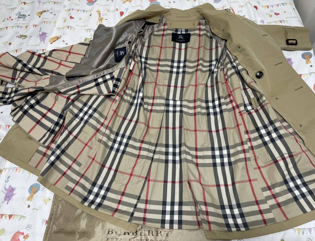 日本製26万ハニーベージュ バーバリーメンズL M 170 175 Burberry