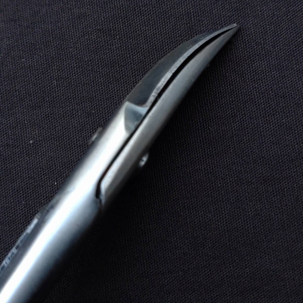  small size .TEN STAR. bending type total length approximately 112. scissors tongs Japanese Scissors [4639]