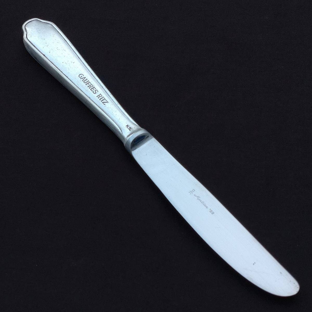  table knife steak knife GAUFRES RITZ N.S. Martian \'89 blade length approximately 105. total length approximately 220. cutlery [4645]