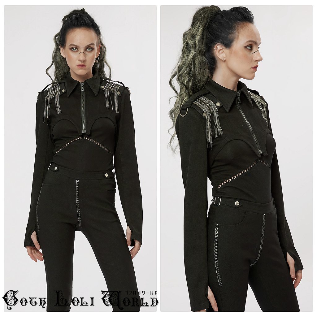 sale WY-1450-S ミリタリー軍服風デザインファスナーショート sale WY-1450-S ミリタリー軍服風デザインファスナーショート