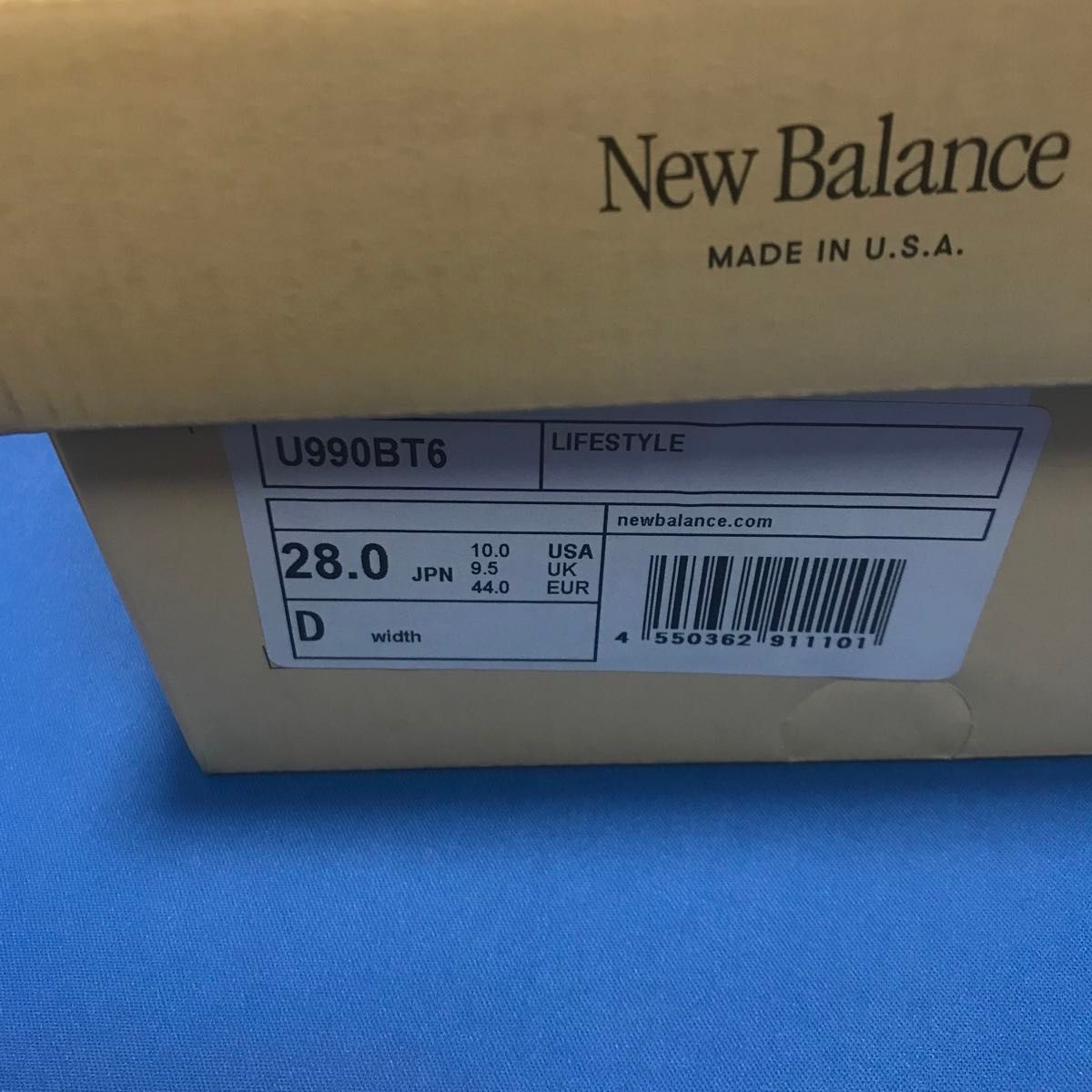 USA製 NEW BALANCE U990BT6 28.0cm ニューバランス バーガンディ 新品未使用品 M990 V6