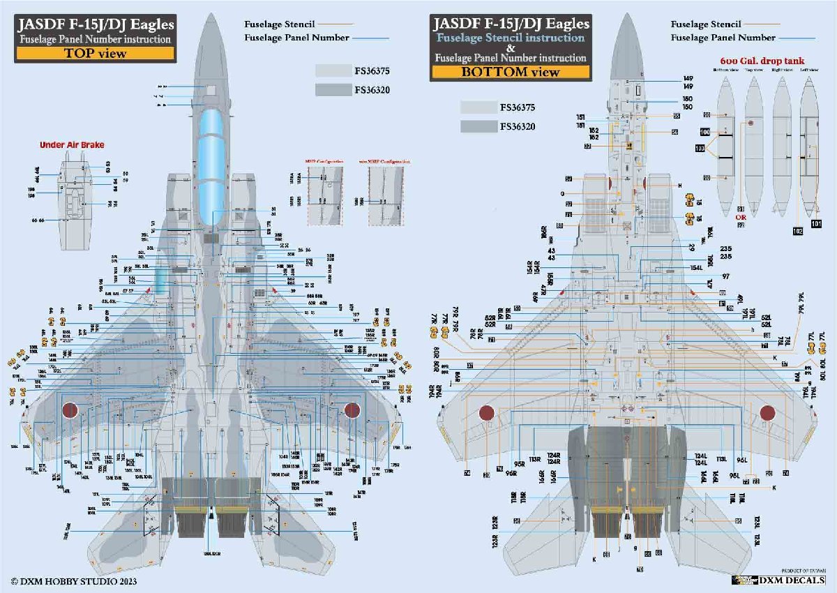 DXMデカール 1/72 31-7160 航空自衛隊 F-15J/DJ アグレッサー コーションデータ_画像3