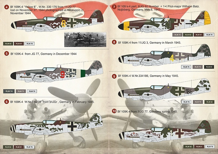 プリントスケール 72-146 1/72 メッサーシュミット Bf109K_画像2