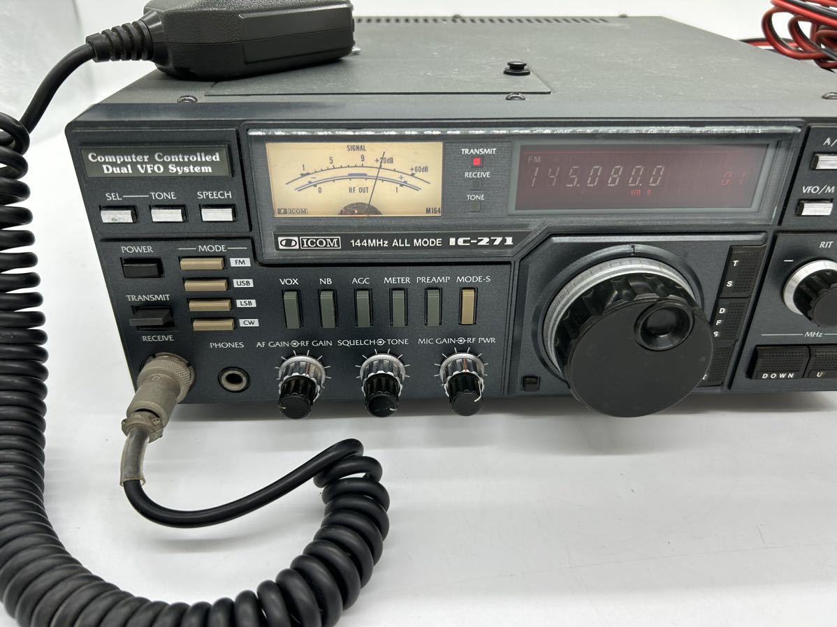 ICOM 144MHz ALL MODE IC-271 DCパワーサプライ 安定化電源 RS-650 WELZ DC POWER SUPPLY _画像4